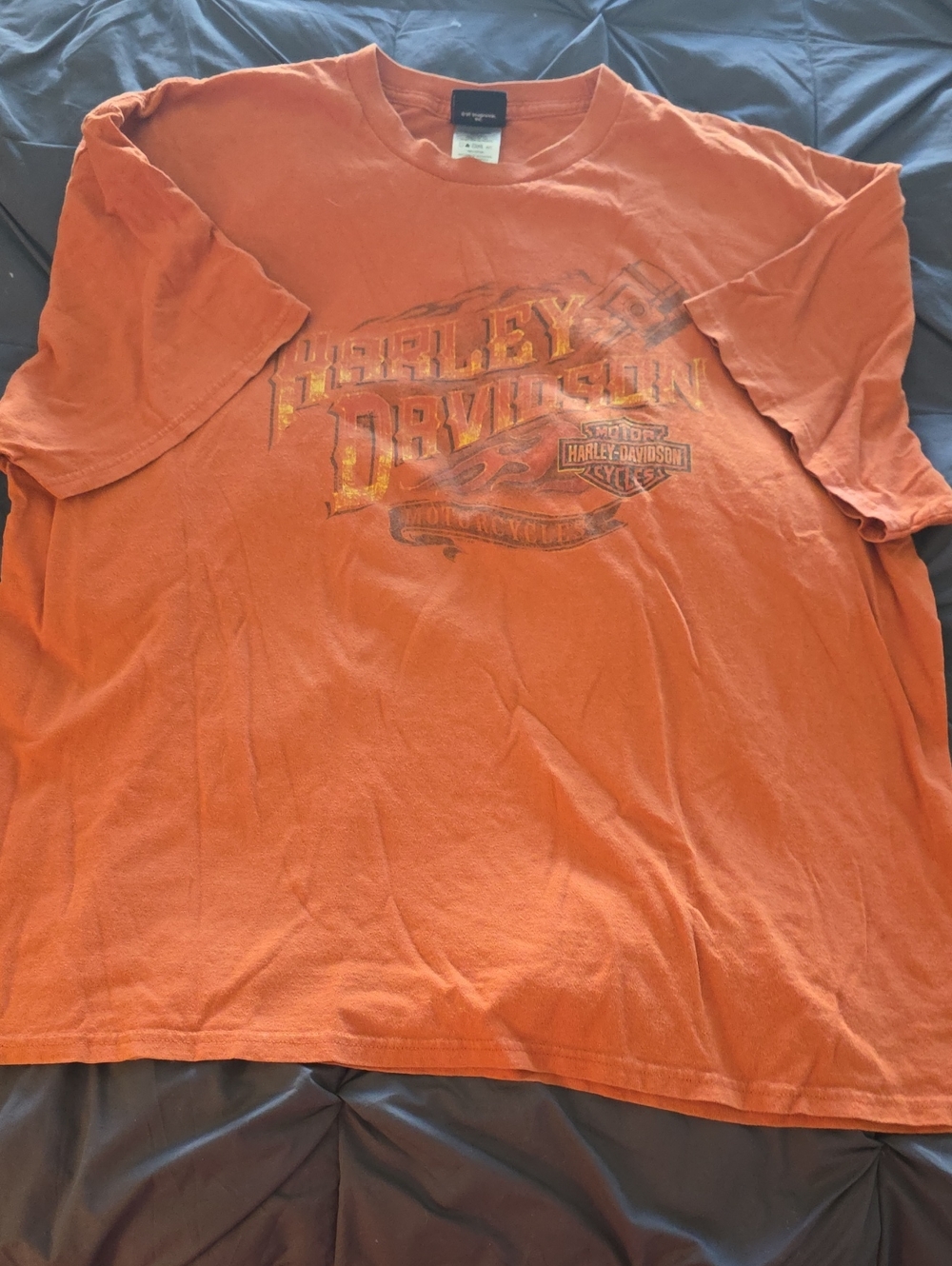 Harley-Davidson Orange Short-Sleeve Logo Tee